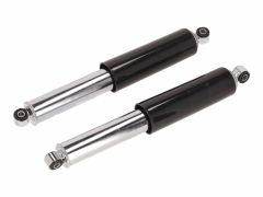 Paar Federbeine hinten - kurze Ausführung - verchromt mit schwarze Hülse