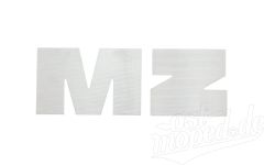 Set Buchstaben M & Z silber für Tank MZ ETZ 125, 150, 251