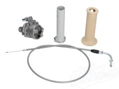 Set Umbau Gas auf Wickelgas für Simson Schwalbe KR51/1, KR51/2, SR4-2, SR4-3, SR4-4 - Alu natur/beige/grau
