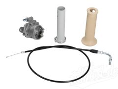 Set Umbau Gas auf Wickelgas für Simson Schwalbe KR51/1, KR51/2, SR4-2, SR4-3, SR4-4 - Alu natur/beige/schwarz