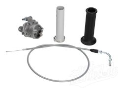 Set Umbau Gas auf Wickelgas für Simson Schwalbe KR51/1, KR51/2, SR4-2, SR4-3, SR4-4 - Alu natur/schwarz/grau