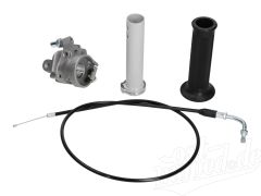 Set Umbau Gas auf Wickelgas für Simson Schwalbe KR51/1, KR51/2, SR4-2, SR4-3, SR4-4 - Alu natur/schwarz/schwarz