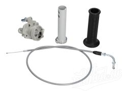 Set Umbau Gas auf Wickelgas für Simson Schwalbe KR51/1, KR51/2, SR4-2, SR4-3, SR4-4 - grau/schwarz/grau
