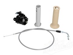 Set Umbau Gas auf Wickelgas für Simson Schwalbe KR51/1, KR51/2, SR4-2, SR4-3, SR4-4 - schwarz/beige/grau