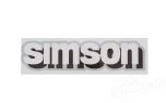 Aufkleber / Klebefolie - simson - für Tank - weiß / schwarz / silber - S51, S70 - Premium